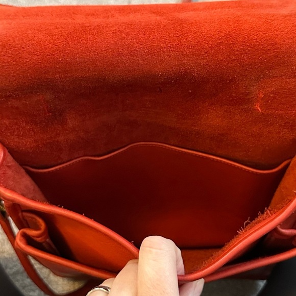 Coach Red Station Bag Leather GVC Authentic - Picture 9 of 9